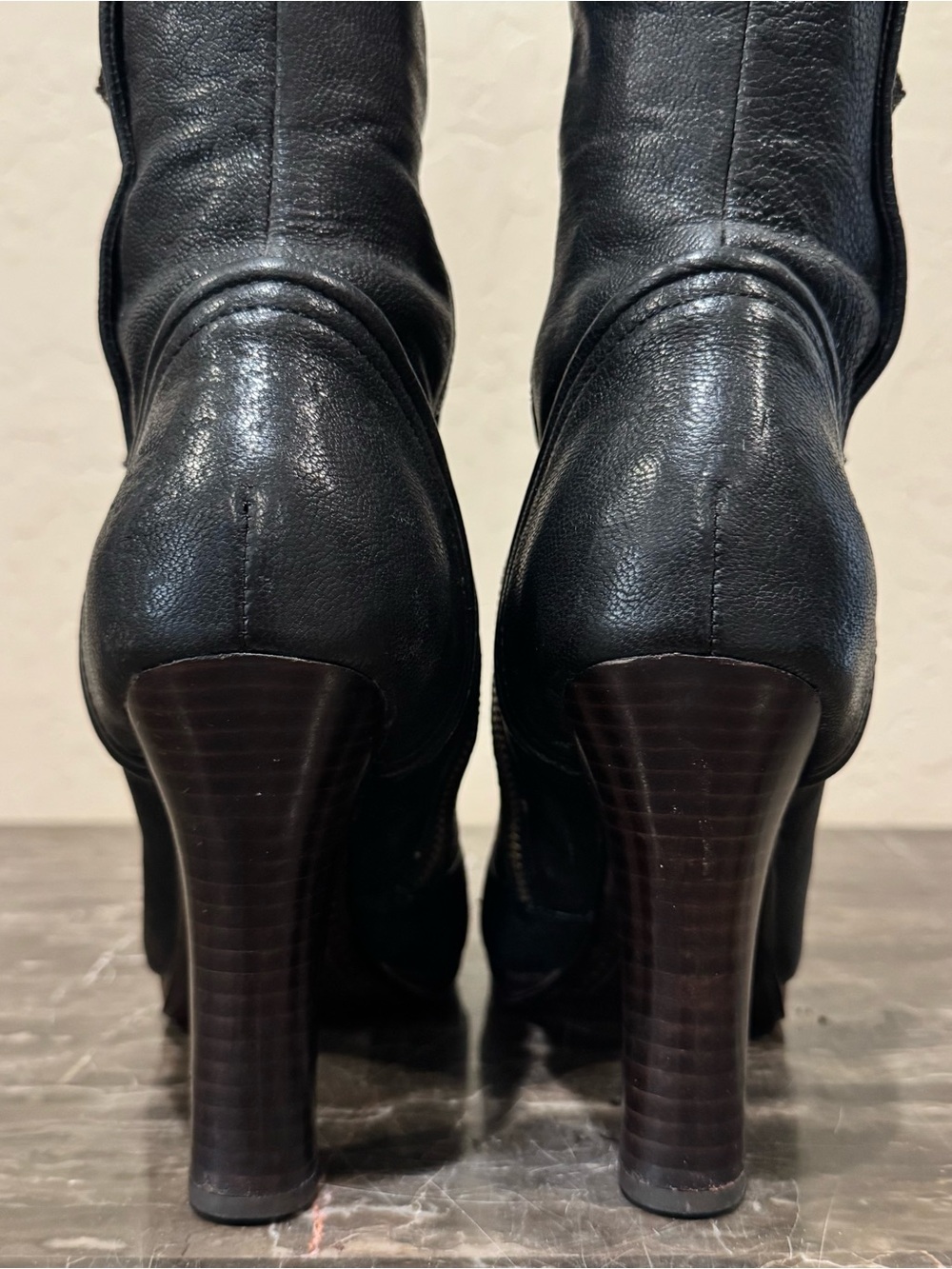 Frye Leather Matilda Button Victorian
Style Heeled Knee High Boots - Picture 10 of 13